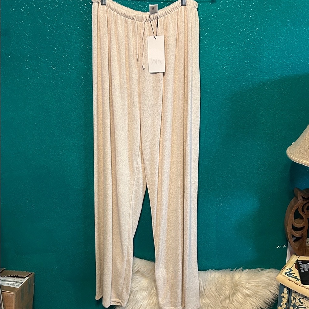 ZARA Elegant Cream Women's Pants